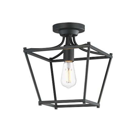Maxim Clifton 10" Wide Semi-Flush Ceiling Fixture Black