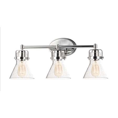 Maxim Seafarer 3 Light 24" Wide Bathroom Vanity Light Polished Chrome