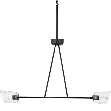 Maxim Keppe 2 Light 5" Wide Linear Pendant Dark Bronze