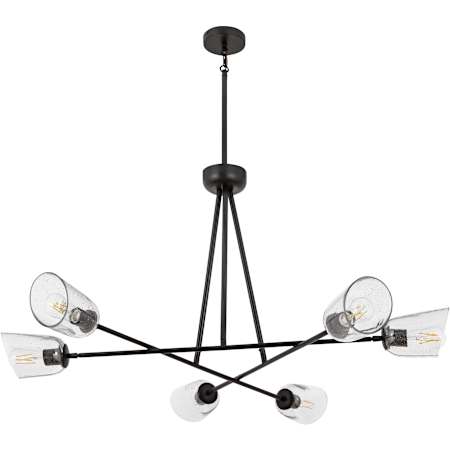 Maxim Keppe 6 Light 48" Wide Chandelier Dark Bronze