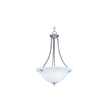 Maxim Malaga 3 Light 16" Wide Pendant Satin Nickel / Frosted Glass