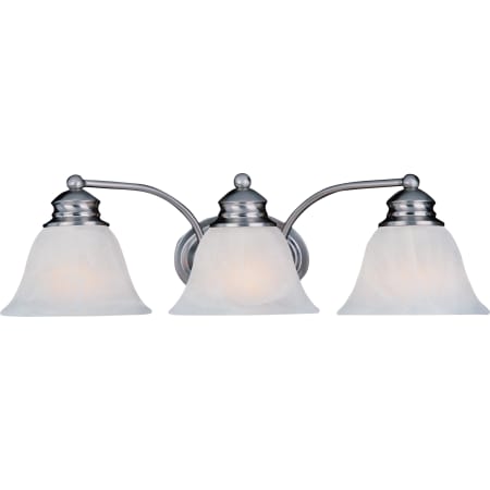 Maxim Malaga 19" Wide Bath Light Satin Nickel / Marble Glass