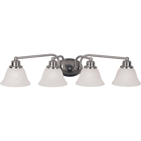 Maxim Malaga 29" Wide Bath Light Satin Nickel / Marble Glass