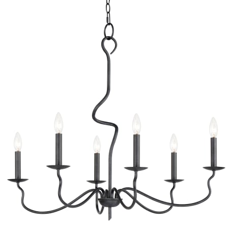 Maxim Padrona 6 Light 33" Wide Candle Style Chandelier Black Oxide
