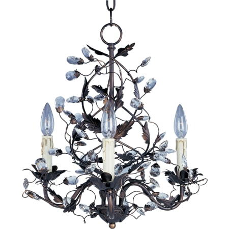 Maxim Elegante 18" Wide 3 Light Chandelier Oil Rubbed Bronze
