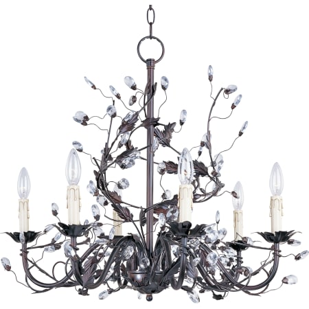 Maxim Elegante 26" Wide 6 Light Chandelier Oil Rubbed Bronze