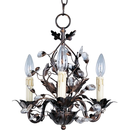 Maxim Elegante 14" Wide 3 Light Chandelier Oil Rubbed Bronze