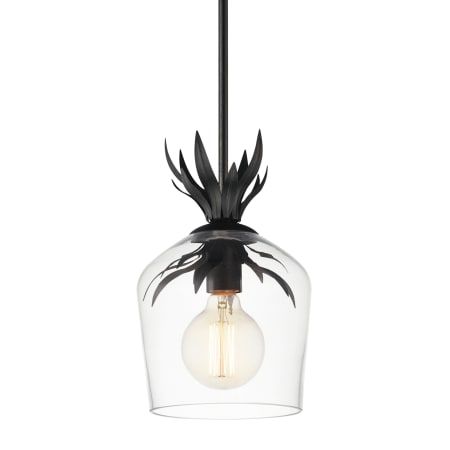 Maxim Paloma 8" Wide Mini Pendant Anthracite