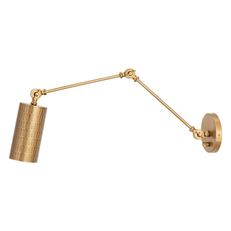 Maxim Shaka 13" Tall Wall Sconce with Hammered Metal Shade Weathered Brass