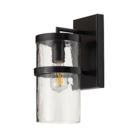 Maxim Chamberlain 13" Tall Outdoor Wall Sconce with Clear, Water Glass Shade Dark Bronze