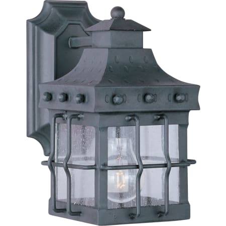 Maxim Nantucket 13" Tall 1 Light Outdoor Wall Sconce Country Forge / Seedy Glass