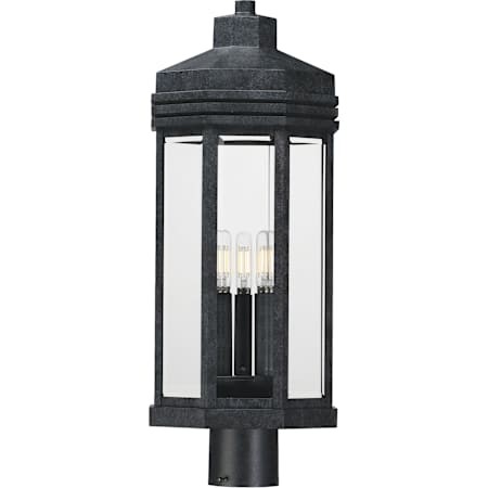 Maxim Wright 3 Light 24" Tall Post Light Black Patina
