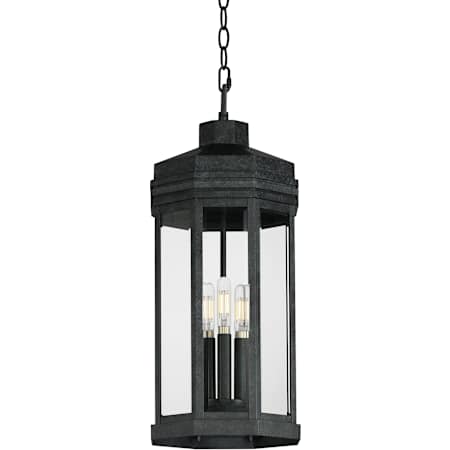 Maxim Wright 3 Light 9" Wide Outdoor Mini Pendant Black Patina