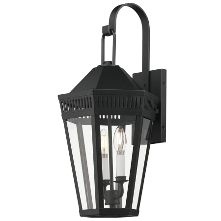 Maxim Oxford 2 Light 23" Tall Outdoor Wall Sconce Black