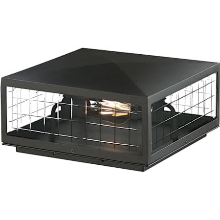 Maxim Magnus 2 Light 7" Tall Deck Lantern Black