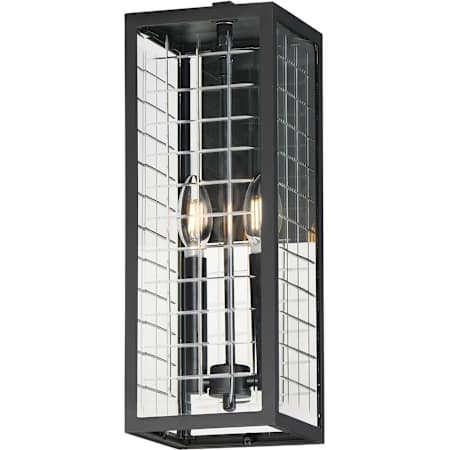 Maxim Magnus 2 Light 17" Tall Outdoor Wall Sconce Black