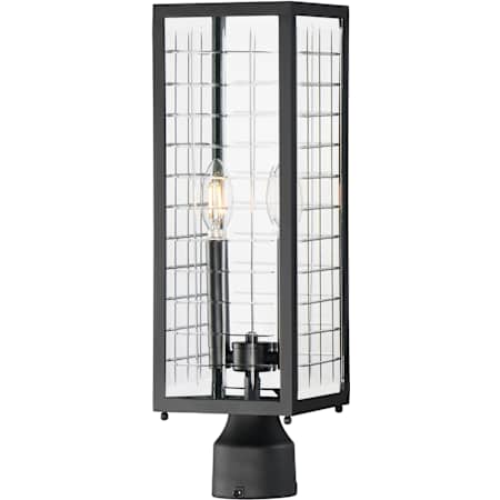 Maxim Magnus 2 Light 20" Tall Post Lantern Black