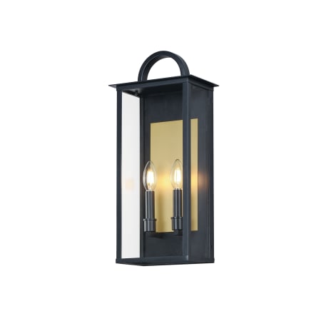 Maxim Manchester 2 Light 20" Tall Outdoor Wall Sconce Black