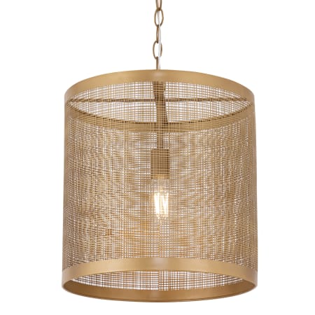 Maxim Hatcher 15" Wide Cage Pendant Gold