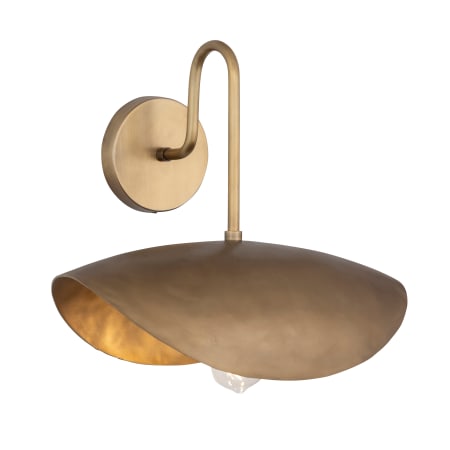 Maxim Denarii 14" Tall Bathroom Sconce Natural Gold
