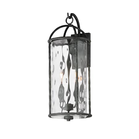 Maxim Del Mar 2 Light 24" Tall Outdoor Wall Sconce with Clear, Water Glass Shade Blacksmith
