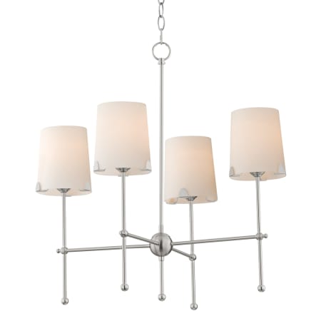 Maxim Huntington 4 Light 26" Wide Chandelier Satin Nickel