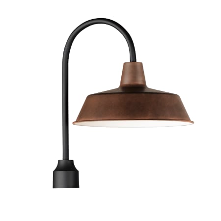 Maxim Pier M 20" Tall Post Light Empire Bronze / Black