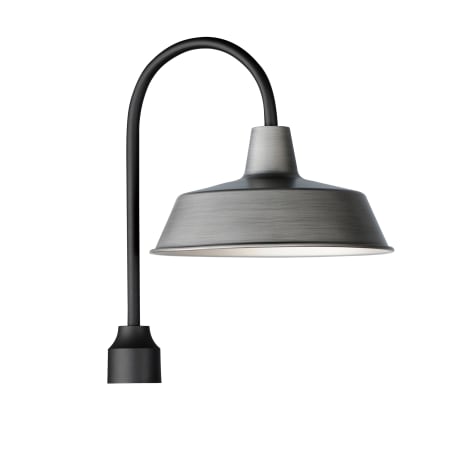 Maxim Pier M 20" Tall Post Light Weathered Zinc / Black