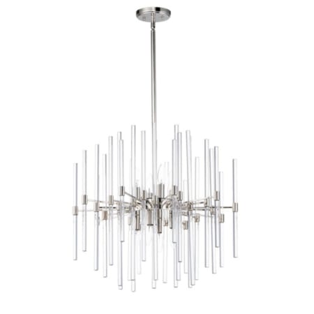 Maxim Divine 8 Light 24" Wide Mini Chandelier Polished Nickel