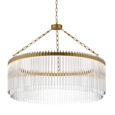 Maxim Jolie 34" Wide LED Ring Chandelier Natural Aged Brass