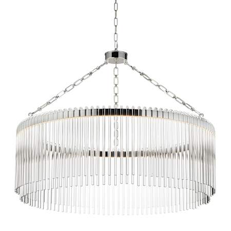 Maxim Jolie 34" Wide LED Ring Chandelier Polished Nickel