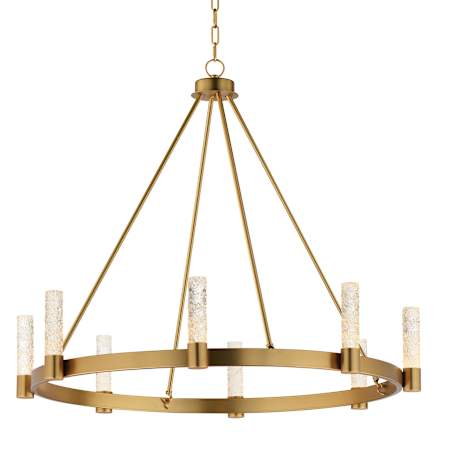 Maxim Duchess 8 Light 36" Wide LED Ring Chandelier Natural Aged Brass