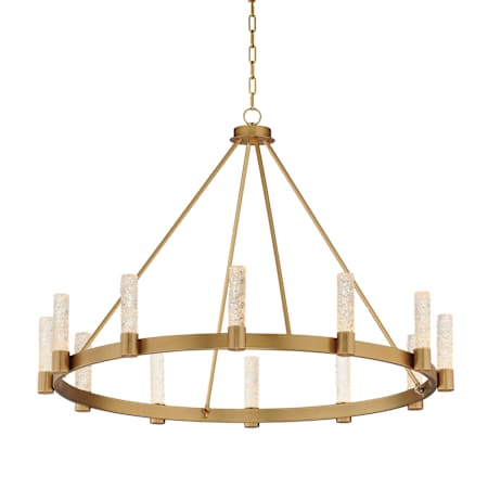 Maxim Duchess 12 Light 44" Wide LED Ring Chandelier Natural Aged Brass