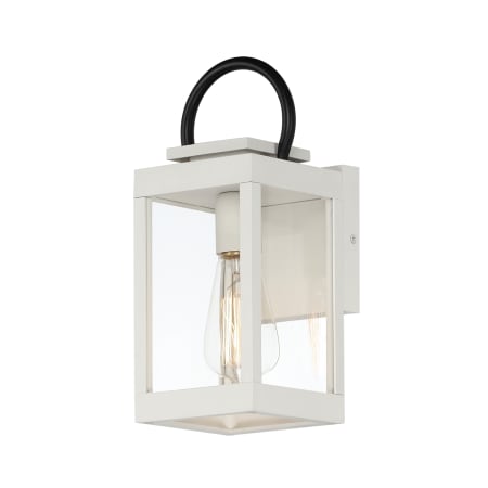 Maxim Nassau Vivex 13" Tall Outdoor Wall Sconce White / Black