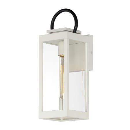 Maxim Nassau Vivex 16" Tall Outdoor Wall Sconce White / Black