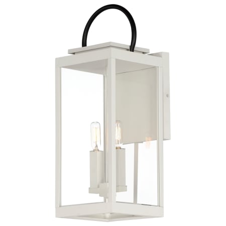 Maxim Nassau Vivex 2 Light 21" Tall Outdoor Wall Sconce White / Black