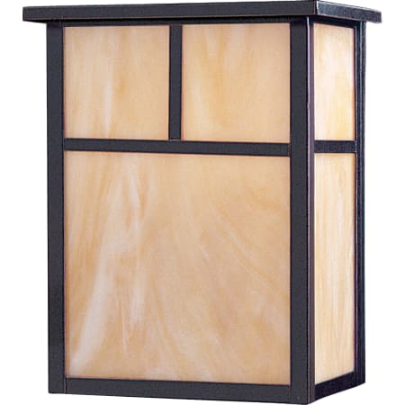 Maxim Coldwater 2 Light 11" Tall Outdoor Wall Sconce with Glass Square Shade Burnished / Honey Glass