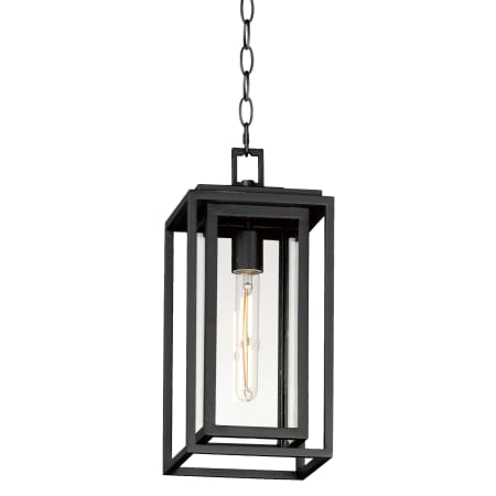 Maxim Cabana VX 7" Wide Outdoor Pendant Black
