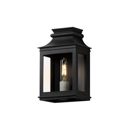 Maxim Savannah 13" Tall Outdoor Wall Sconce with Clear Glass Shade Black Oxide