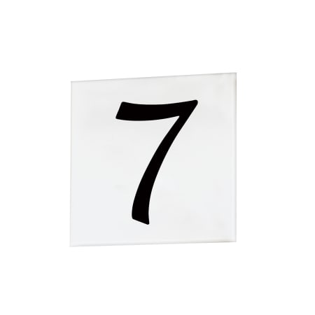 Maxim Classic Font Address Number Tile - 7 White