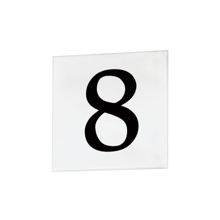 Maxim Classic Font Address Number Tile - 8 White