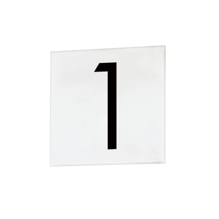 Maxim Contemporary Font Address Number Tile - 1 White