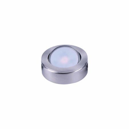 Maxim CounterMax Single Light 2 3/4" Wide LED Puck Light Satin Nickel