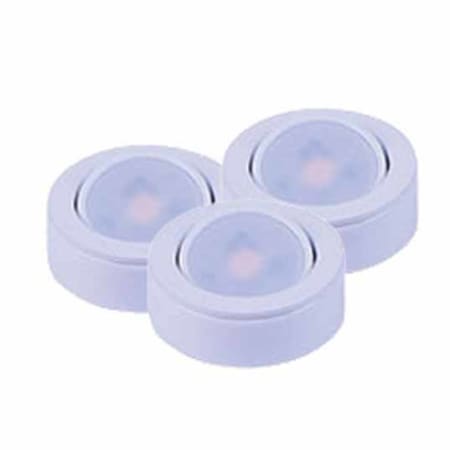 Maxim CounterMax (3) Single Light 2 3/4" Wide LED Puck Lights White