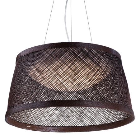 Maxim Bahama 21" Wide Indoor / Outdoor LED Pendant with Hemp Rope Drum Shade Chocolate