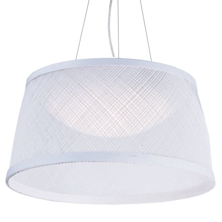 Maxim Bahama 24" Wide Indoor / Outdoor LED Pendant with Hemp Rope Drum Shade White