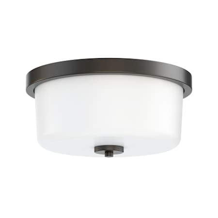 Maxim Fuller 2 Light 12" Wide Flush Mount Drum Ceiling Fixture Black