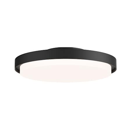 Maxim Float 12" Wide LED Flush Mount Drum Ceiling Fixture Black