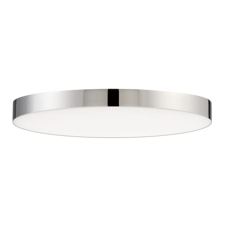 Maxim Trim 9" Wide Integrated LED Flush Mount Ceiling Fixture Polished Chrome