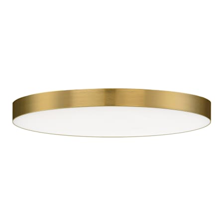 Maxim Trim 9" Wide LED Flush Mount Ceiling Fixture Satin Brass